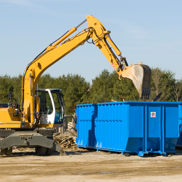 what size residential dumpster rentals are available in Canadian